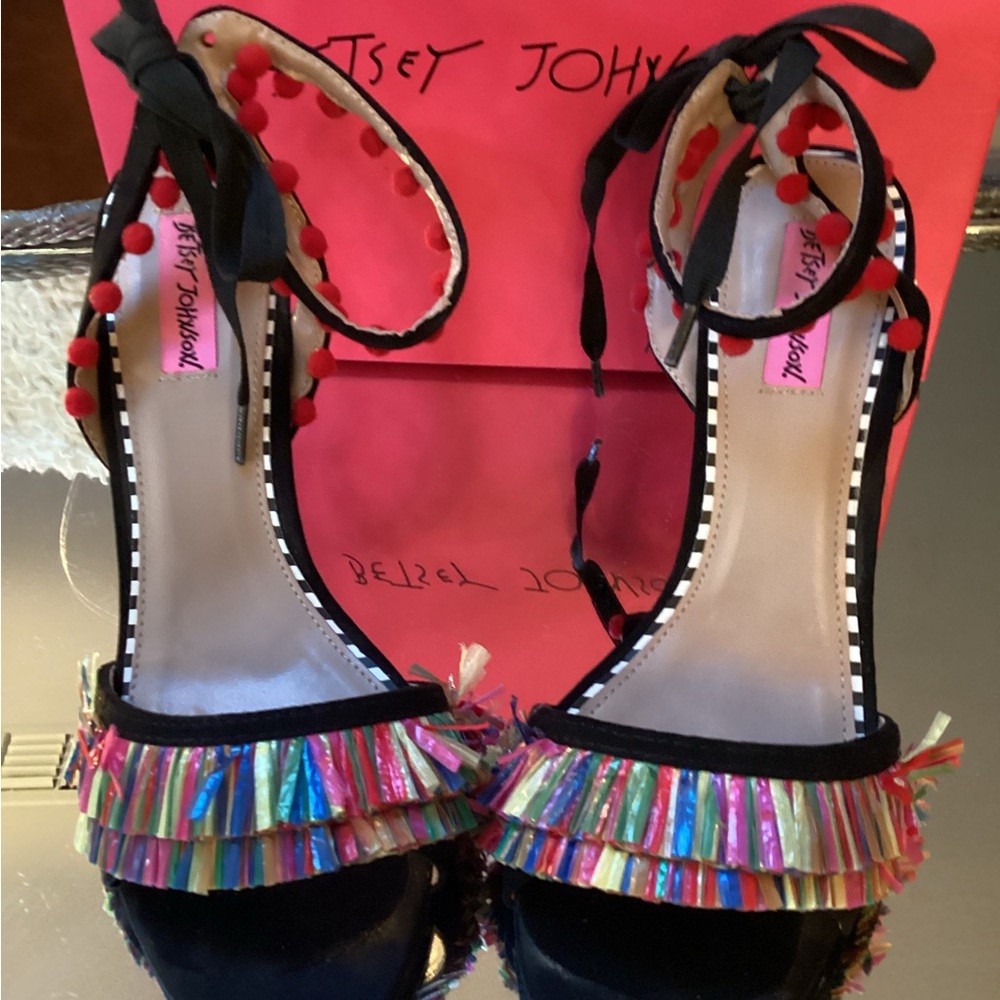 Betsy Johnson multi colored high heels